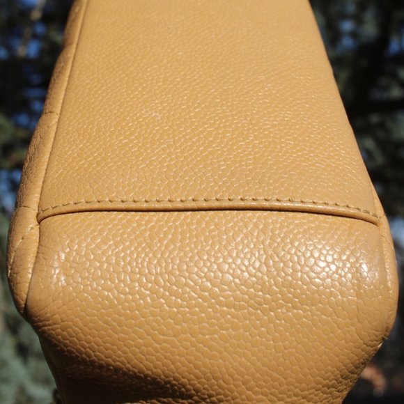 Auth CHANEL Caviar Gold Chain Shopping Tote Bag - Picture 10 of 16